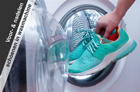 Schoenen in de wasmachine wassen .